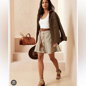 Banana Republic Flounce Mini Skirt